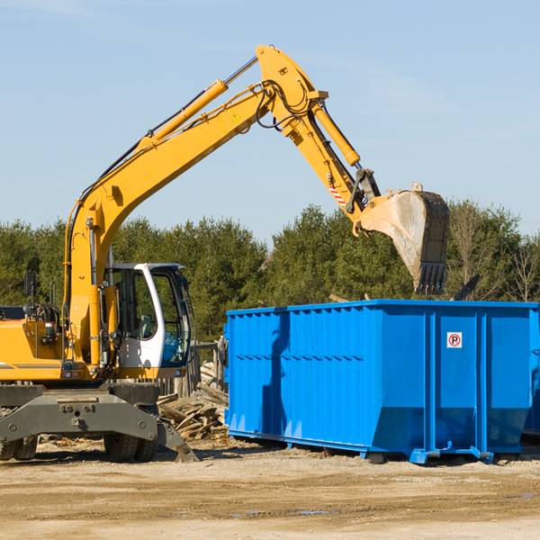 are there any restrictions on where a residential dumpster can be placed in Frederick Maryland